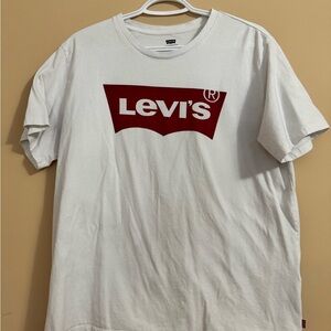 Levi's Classic White Tee with Red Logo